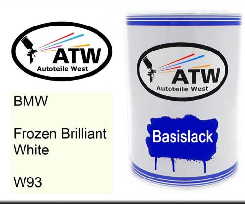 BMW, Frozen Brilliant White, W93: 500ml Lackdose, von ATW Autoteile West.